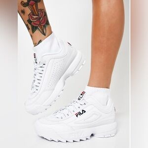 Fila White Athletic Shoes